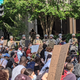 Soldiers observe protesters in D.C., June 2.